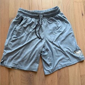 Men's Athletic Light Blue Shorts with Logo - GOAT USA